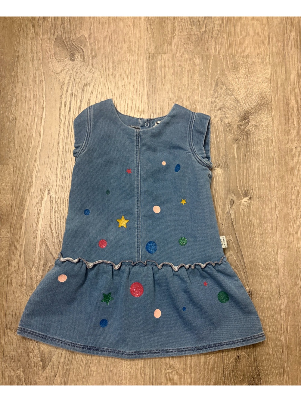 Baby Girl Little Marc Jacobs Light Blue Denim Dress- Size 6 Months- Pre-owned